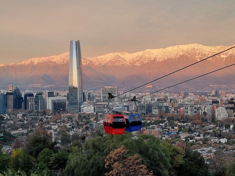 Oasis station. Cerro San Cristobal Cable Car, Santiago
